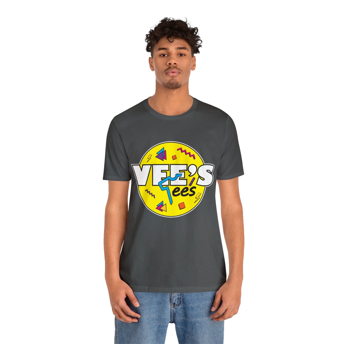 VeesTees Logo Short Sleeve T-Shirt - Classic Brand Tee, Stylish Graphic Shirt