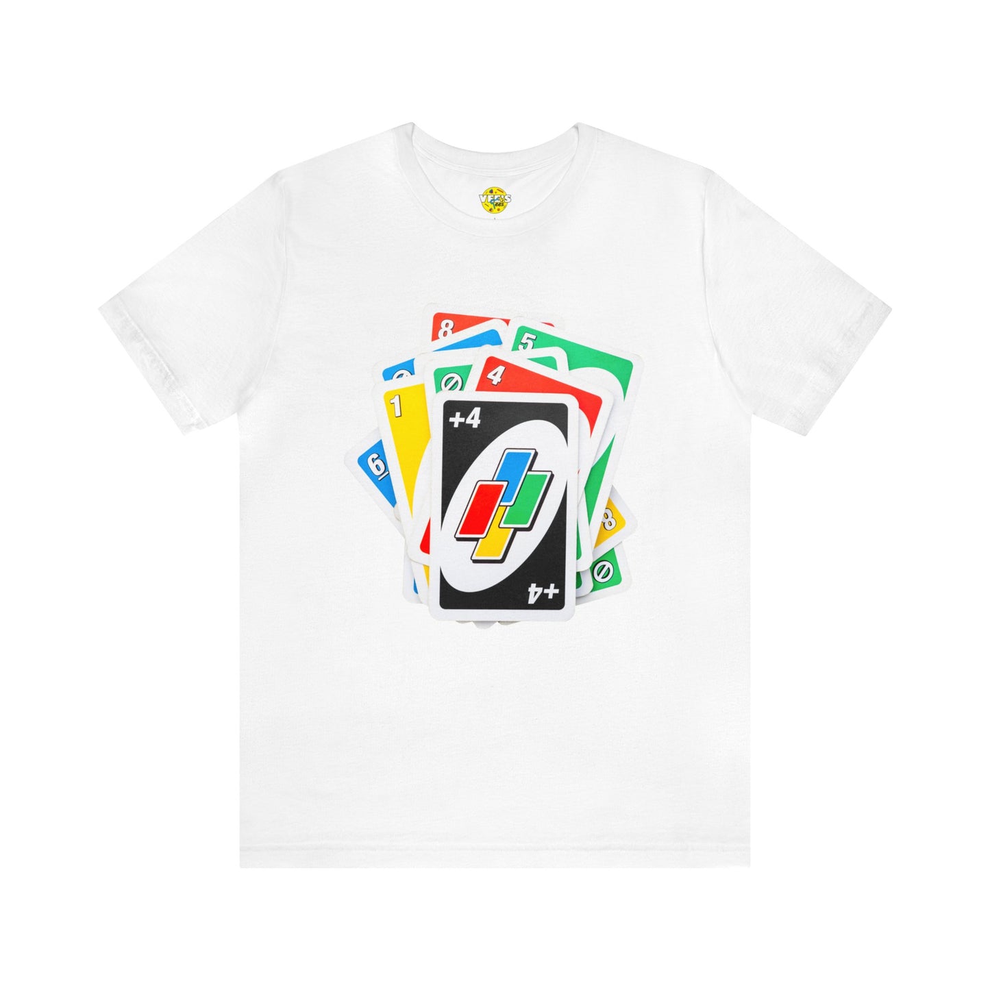 Uno Card Game TShirt - Fun Draw 4 Stack Design - Card Game Tee - Draw 4 TShirt