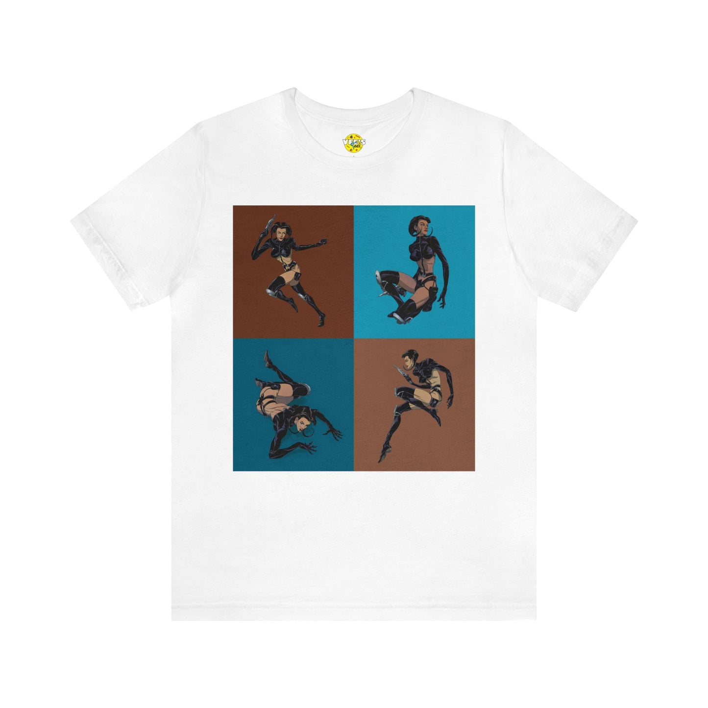 90s Aeon Flux Collage Tee - Retro Sci-Fi T-Shirt - Vintage Cartoon Shirt - Iconic Animated Series - Classic 90s Animation