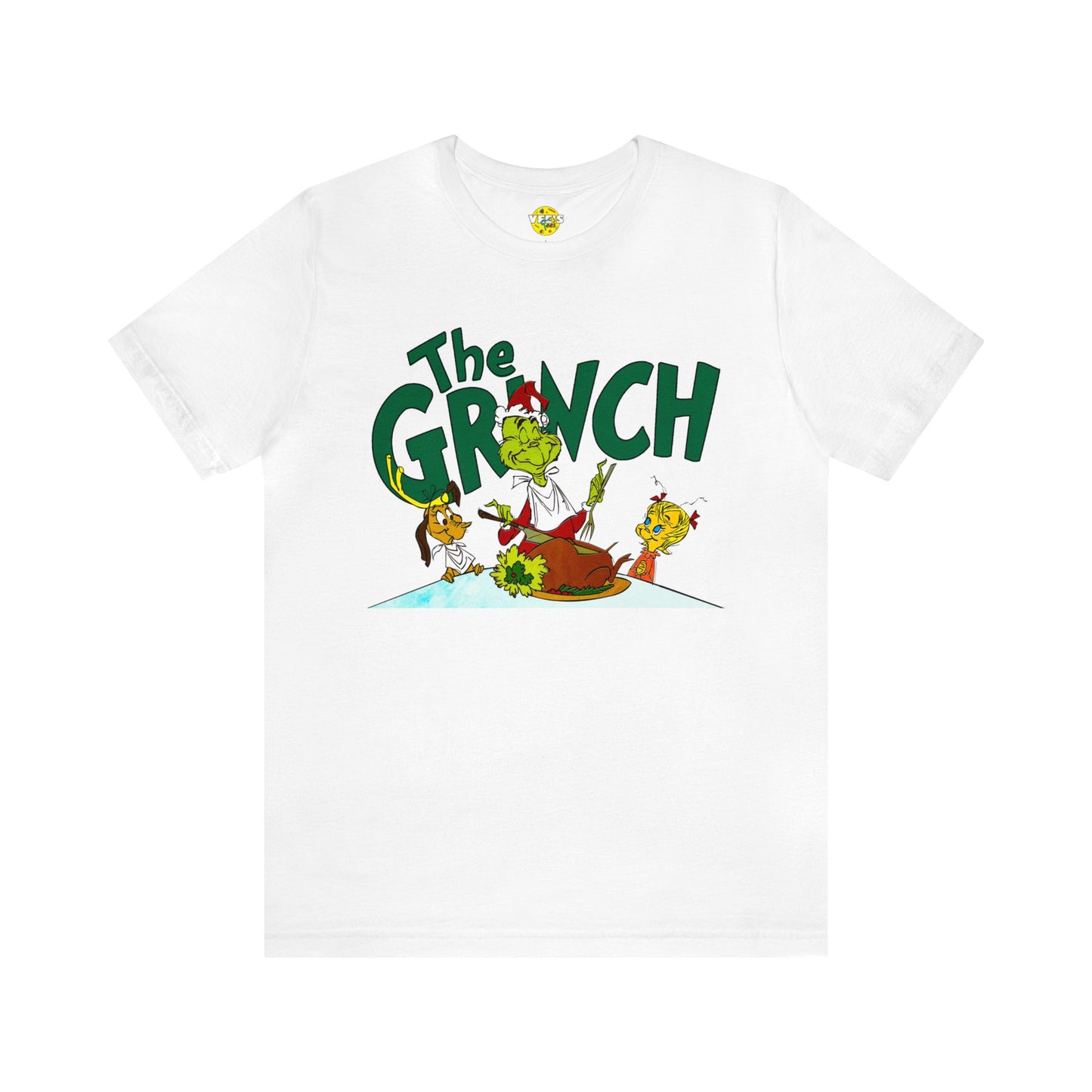 The Grinch cartoon tshirt - The Grinch Christmas table tshirt - Holiday Grinch Christmas table tshirt - Christmas Grinch dinner tshirt