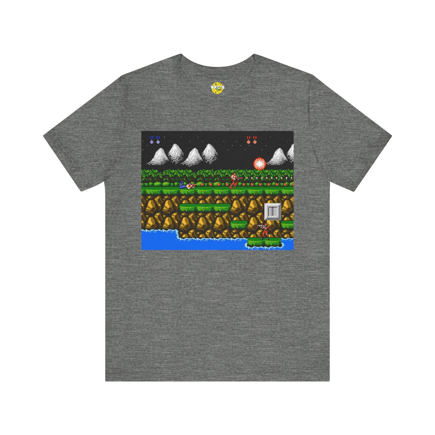 Classic Contra Gameplay Screen Retro Design TShirt