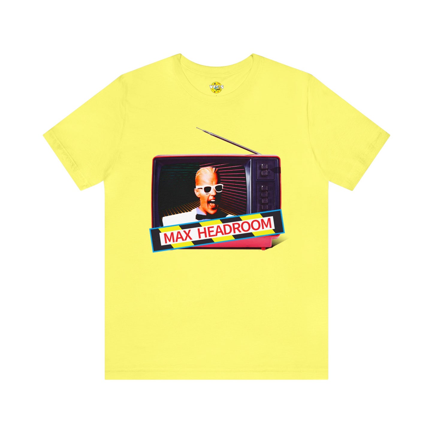 Max Headroom Retro TV Vibes Short Sleeve T-Shirt - Vintage Cyberpunk Tee