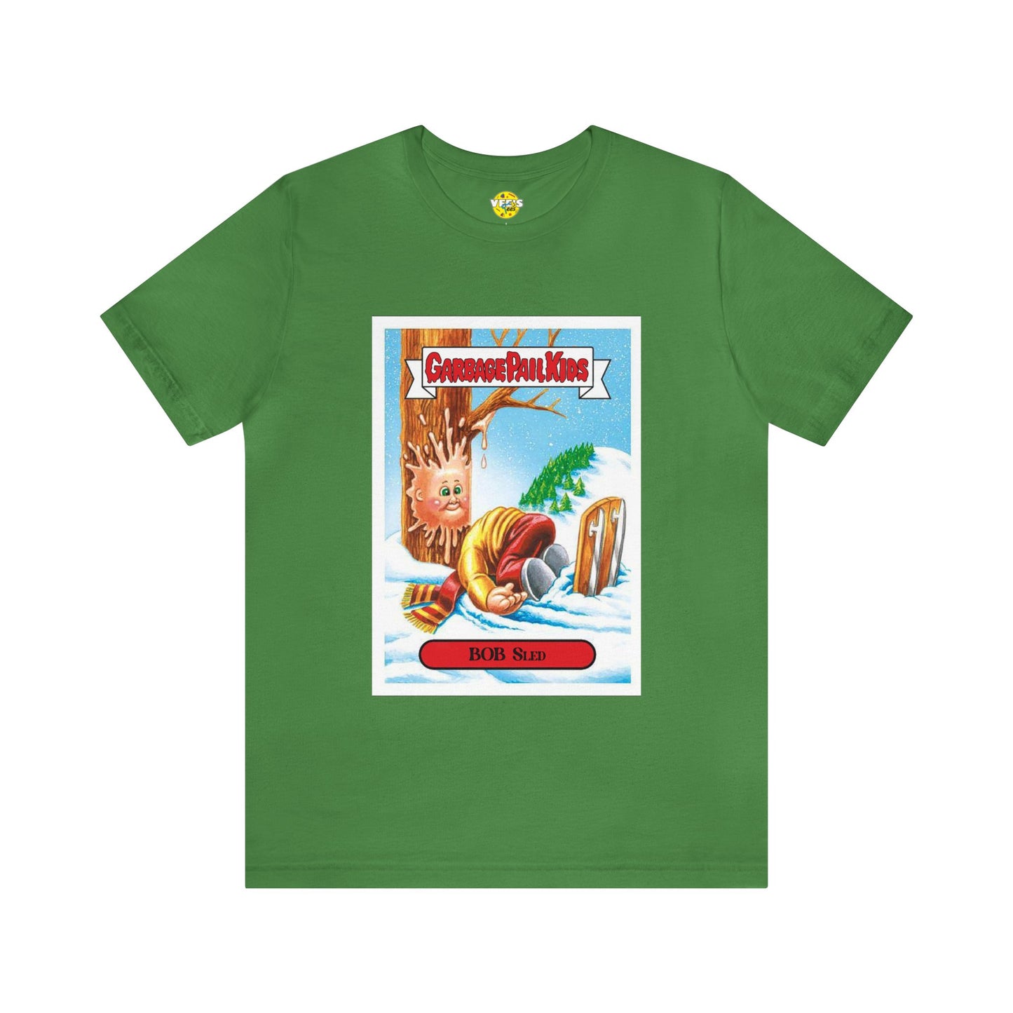 Garbage Pail Kids tshirt - Christmas Garbage Pail Kids tshirt - Bob Sled Garbage Pail Kid tshirt - Garbage Pail Kid Bob Sled tshirt