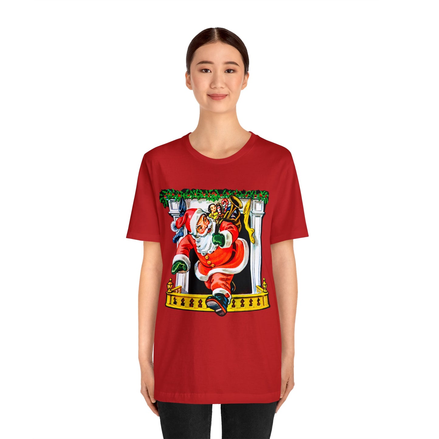 Night Before Christmas Tshirt - Christmas Santa Book Tshirt - Retro Christmas Santa Book Tshirt - Old Fashioned Santa Claus TShirt