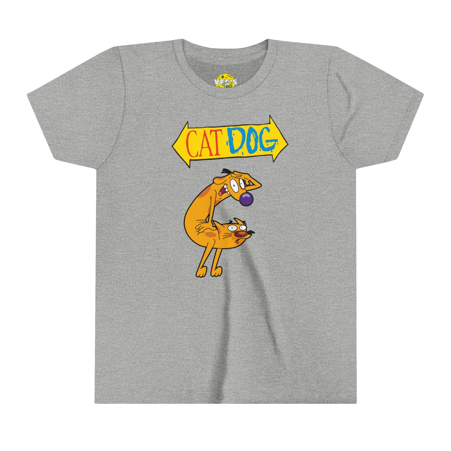 CatDog Kids' Graphic T-Shirt, 90s Cartoon Nostalgia Shirt