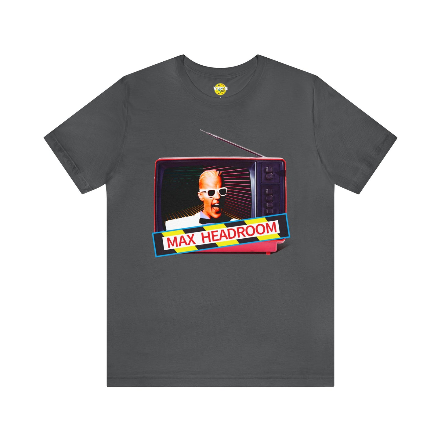 Max Headroom Retro TV Vibes Short Sleeve T-Shirt - Vintage Cyberpunk Tee