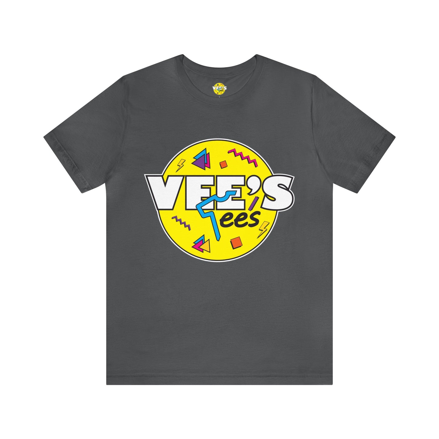 VeesTees Logo Short Sleeve T-Shirt - Classic Brand Tee, Stylish Graphic Shirt