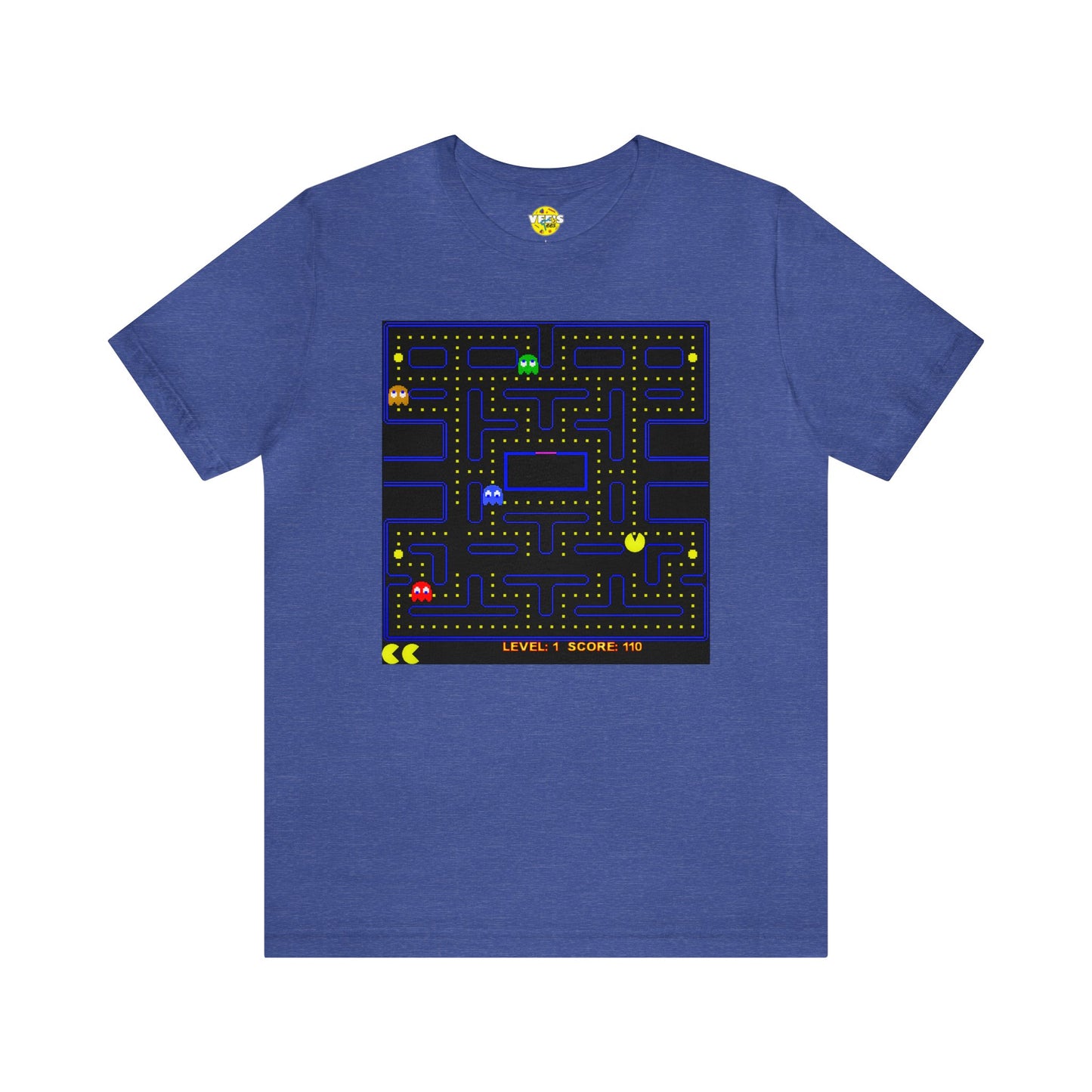 Retro Pac-Man Arcade Game Short Sleeve T-Shirt - Classic Vintage Gamer Tee