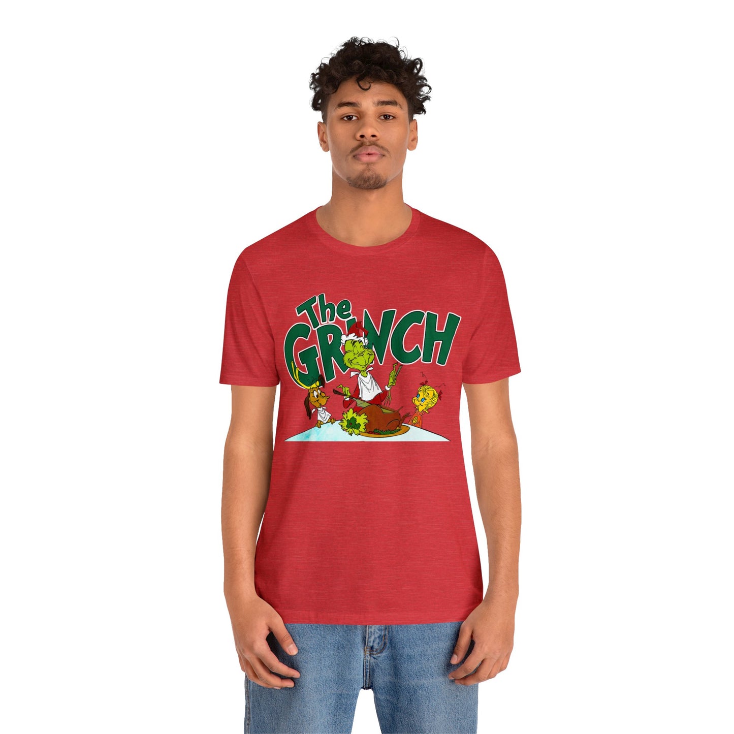 The Grinch cartoon tshirt - The Grinch Christmas table tshirt - Holiday Grinch Christmas table tshirt - Christmas Grinch dinner tshirt