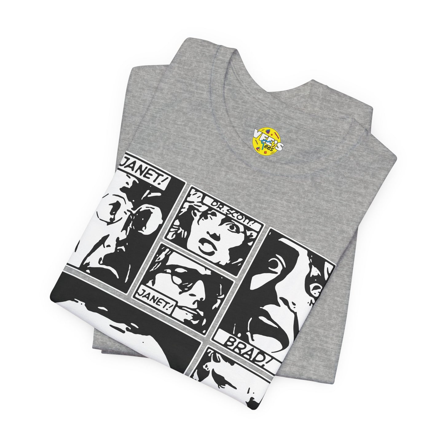 Halloween Rocky Horror Picture Show Cast Comic Book Short Sleeve T-Shirt
