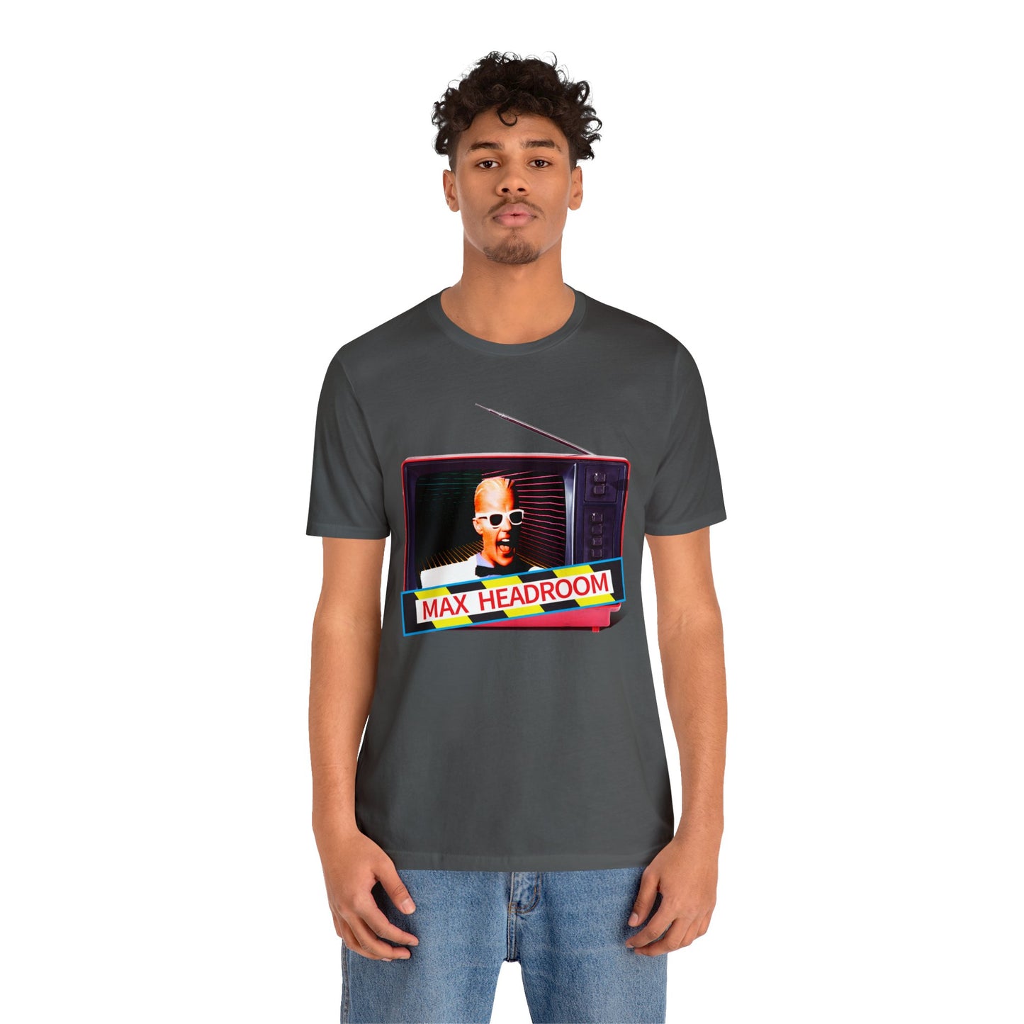 Max Headroom Retro TV Vibes Short Sleeve T-Shirt - Vintage Cyberpunk Tee