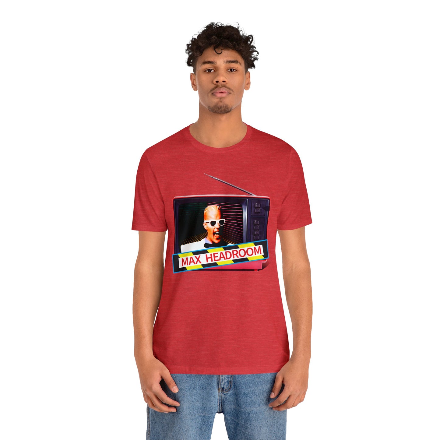 Max Headroom Retro TV Vibes Short Sleeve T-Shirt - Vintage Cyberpunk Tee