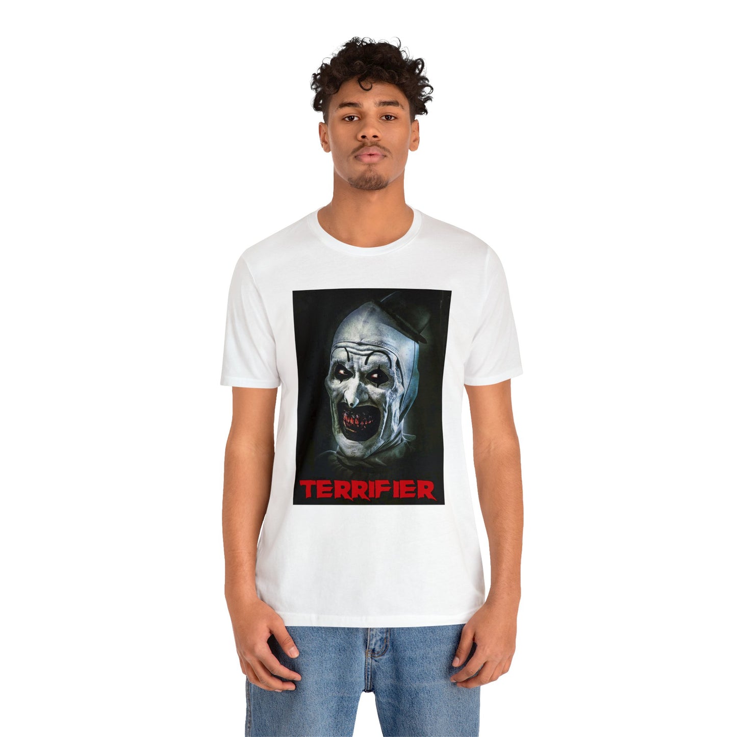 Halloween Terrifier Short Sleeve T-Shirt - Art the Clown Tee - Horror Movie Shirt