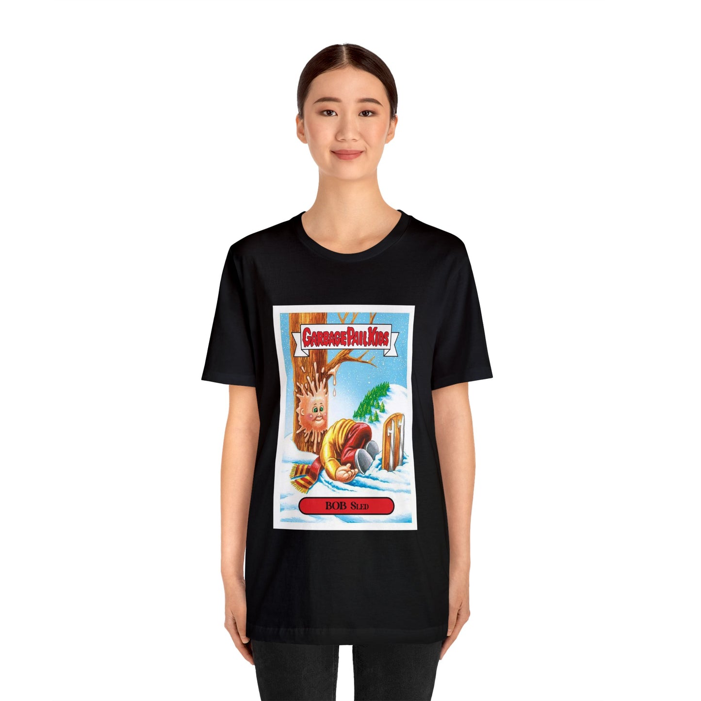 Garbage Pail Kids tshirt - Christmas Garbage Pail Kids tshirt - Bob Sled Garbage Pail Kid tshirt - Garbage Pail Kid Bob Sled tshirt