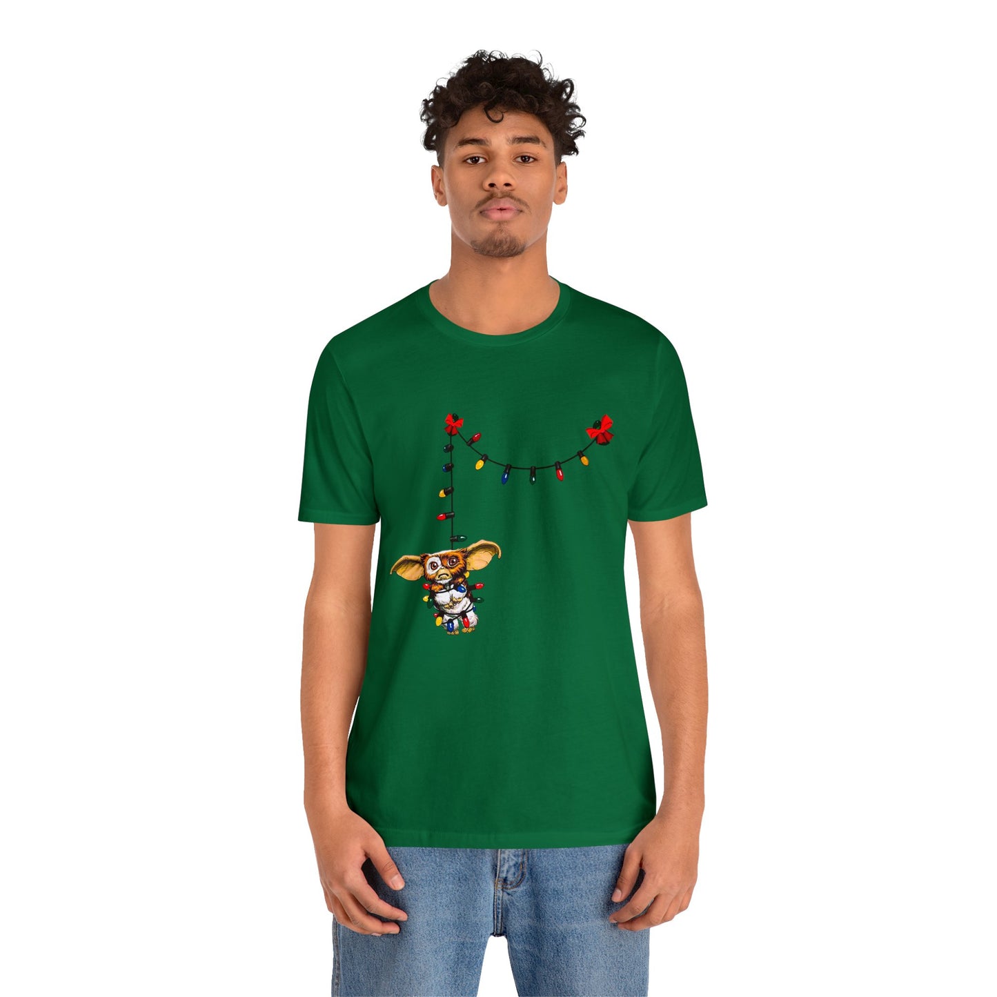 Christmas Gremlin tshirt - Gizmo! Christmas Lights - Gremlin Christmas Lights - Holiday Gremlin - Mogwai tshirt