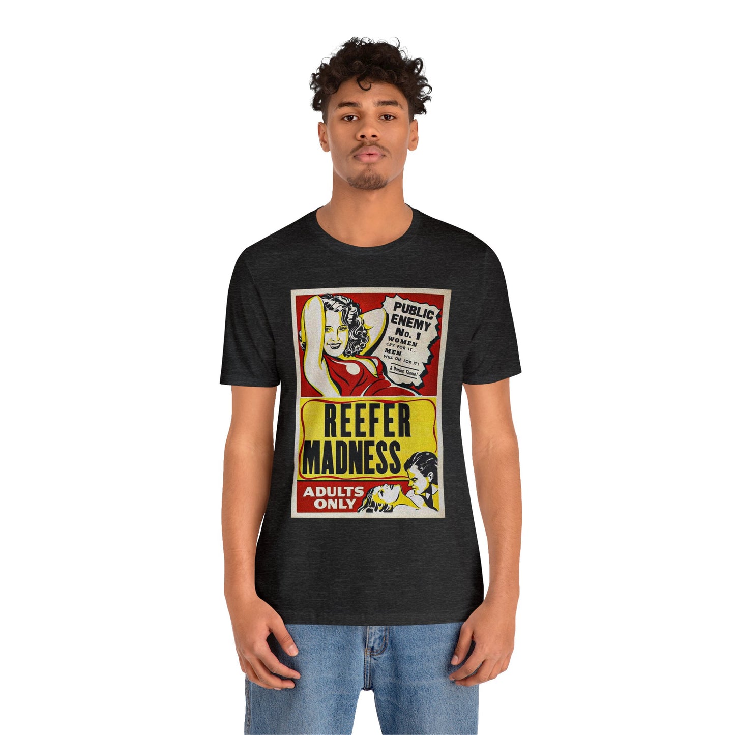 Reefer Madness Movie Poster Short Sleeve T-Shirt - Vintage Stoner Cult Classic Tee