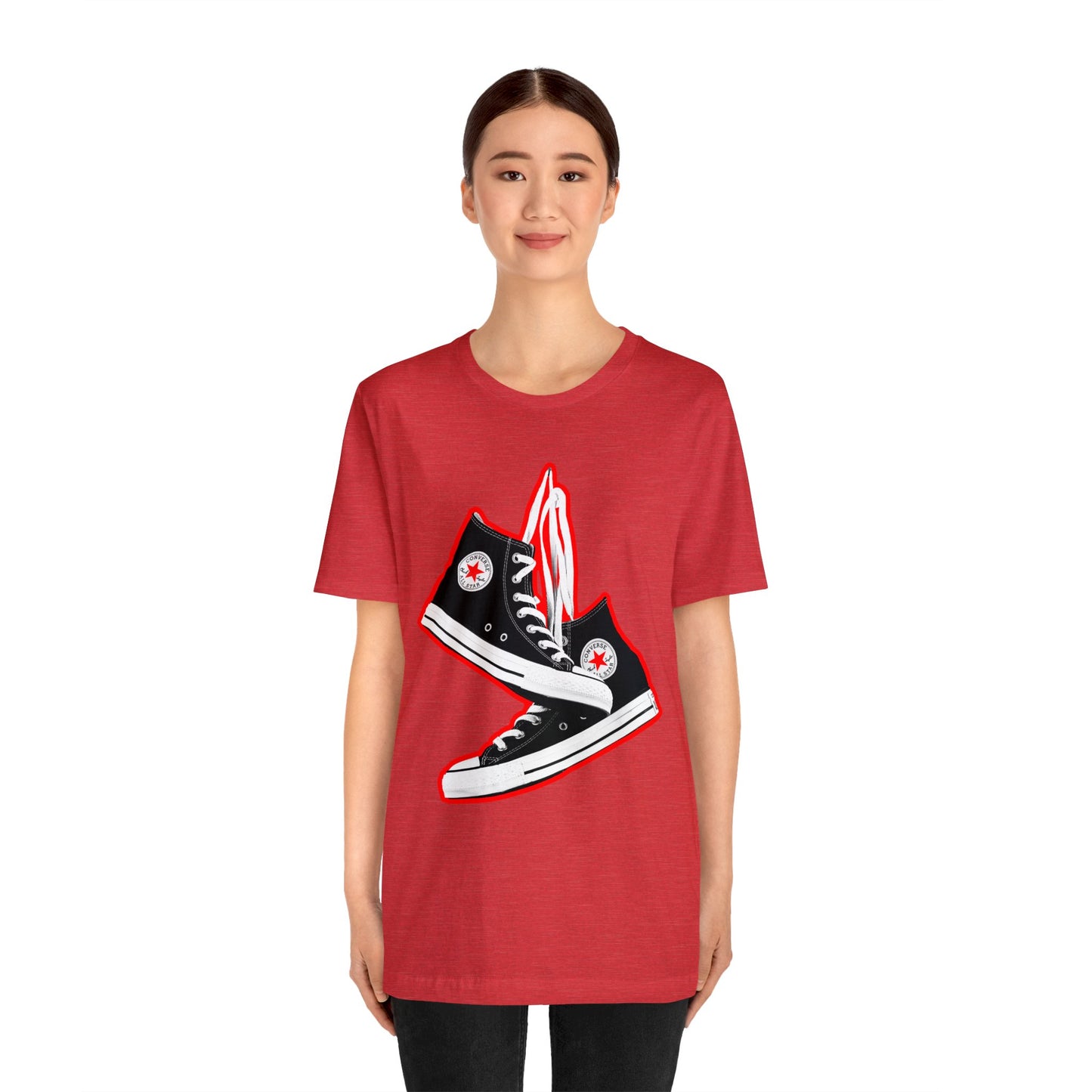 Black Sneakers tshirt - 90s Sneakers tshirt - converse chuck taylor all stars tshirt - High Top Chuck Taylor All Stars Tshirt