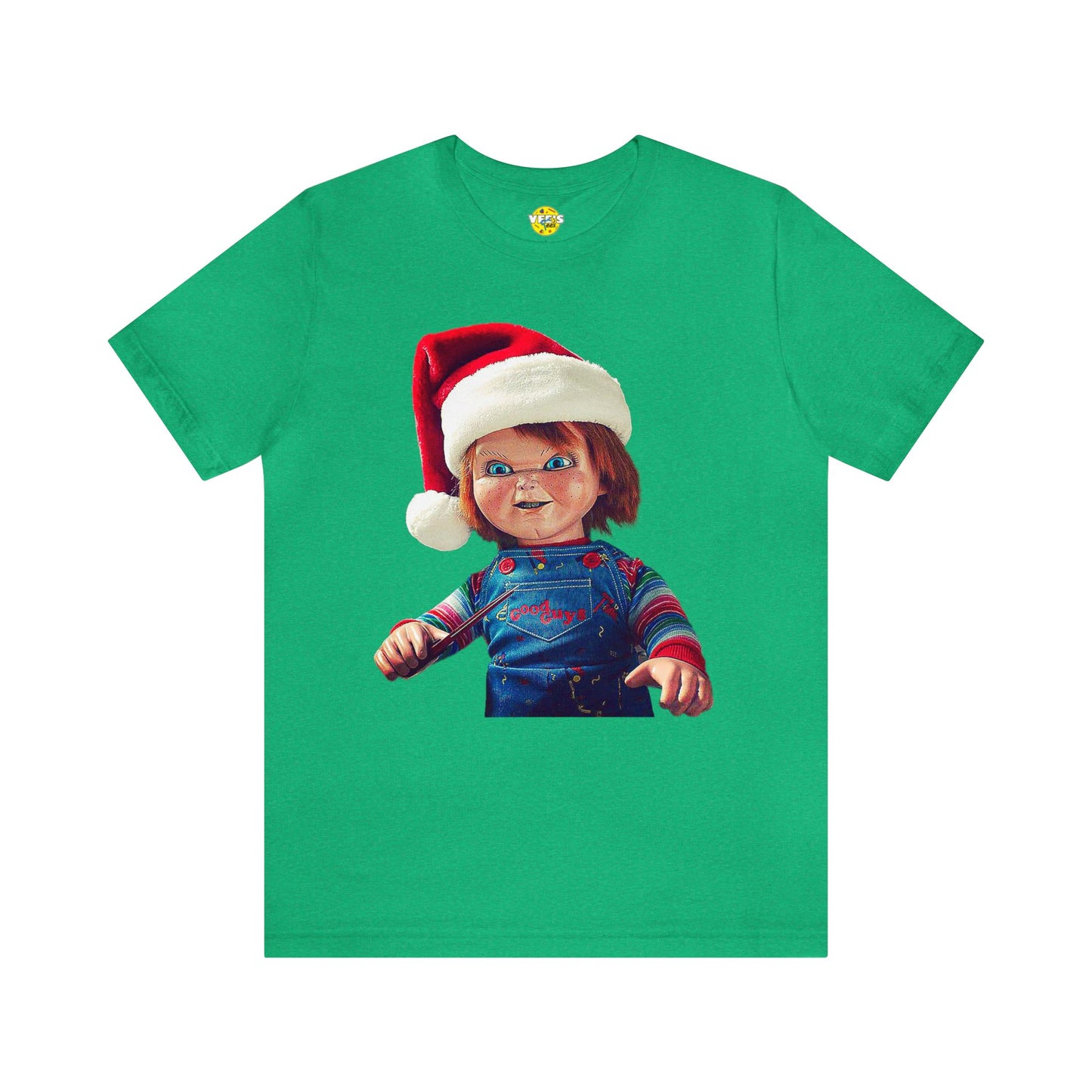 Yuletide Chucky Holiday Short Sleeve T-Shirt - Festive Horror Christmas Tee