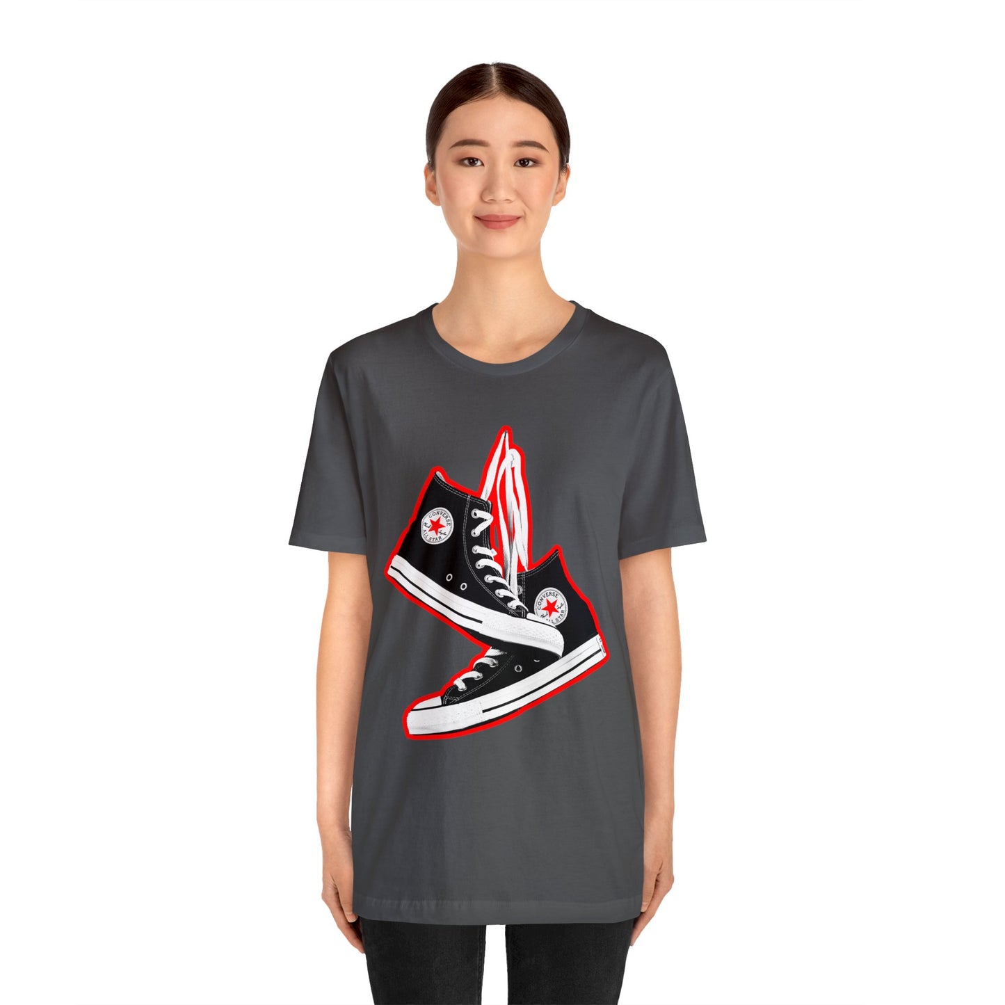 Black Sneakers tshirt - 90s Sneakers tshirt - converse chuck taylor all stars tshirt - High Top Chuck Taylor All Stars Tshirt