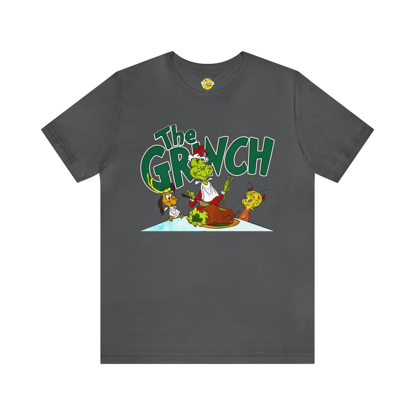 The Grinch cartoon tshirt - The Grinch Christmas table tshirt - Holiday Grinch Christmas table tshirt - Christmas Grinch dinner tshirt