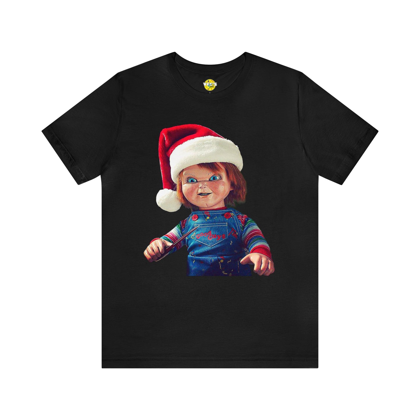 Yuletide Chucky Holiday Short Sleeve T-Shirt - Festive Horror Christmas Tee