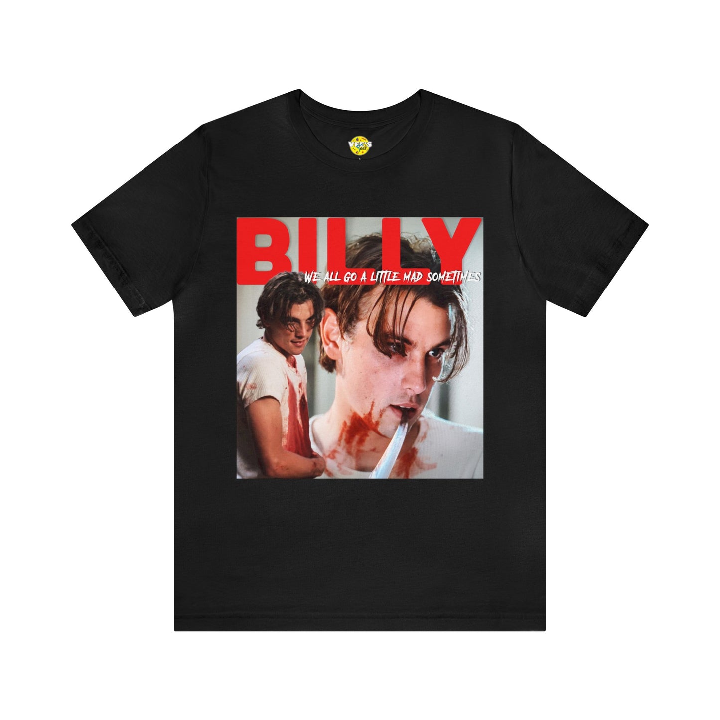 Halloween Billy Loomis Scream Short Sleeve T-Shirt - Classic Horror Movie Fan Tee, Retro Ghostface Character Graphic Shirt