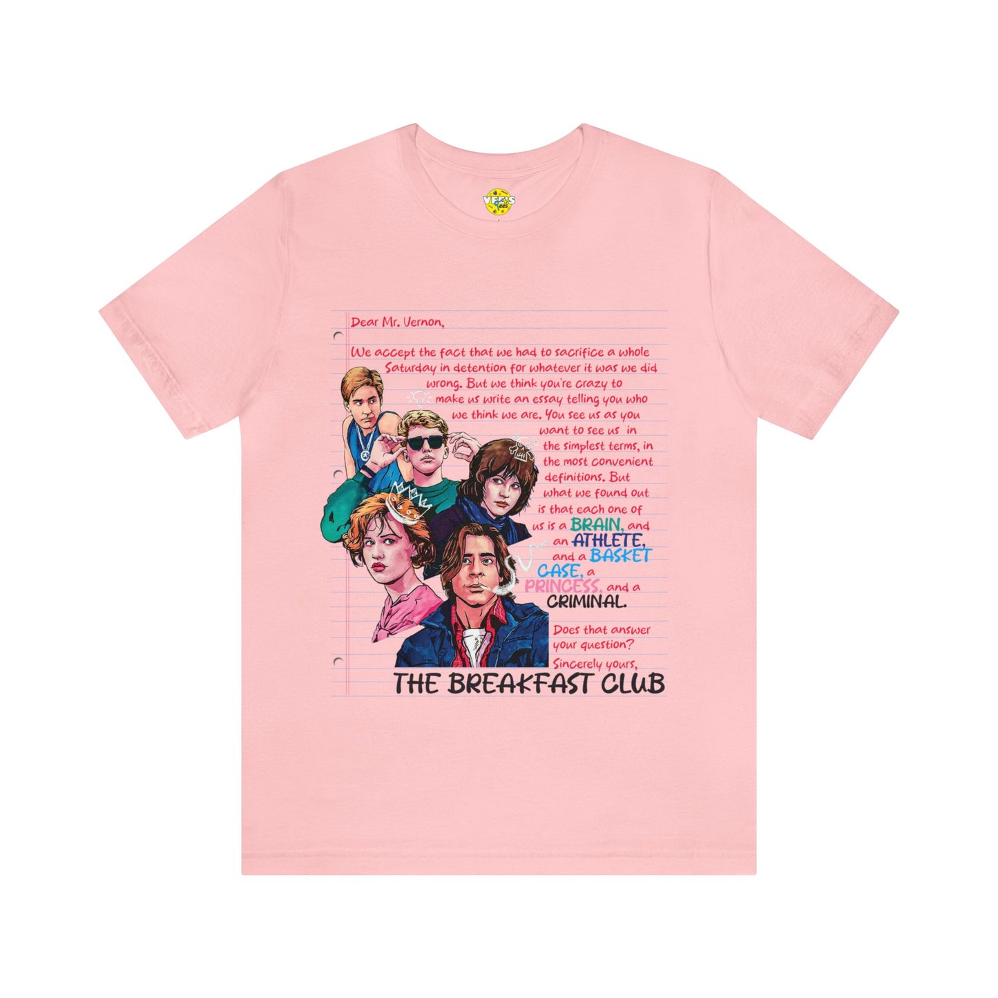 The Breakfast Club Movie - The Breakfast Club Shirt - Retro Teen Movie - The Breakfast Club Movie TShirt - 80s  Teen Movie TShirt