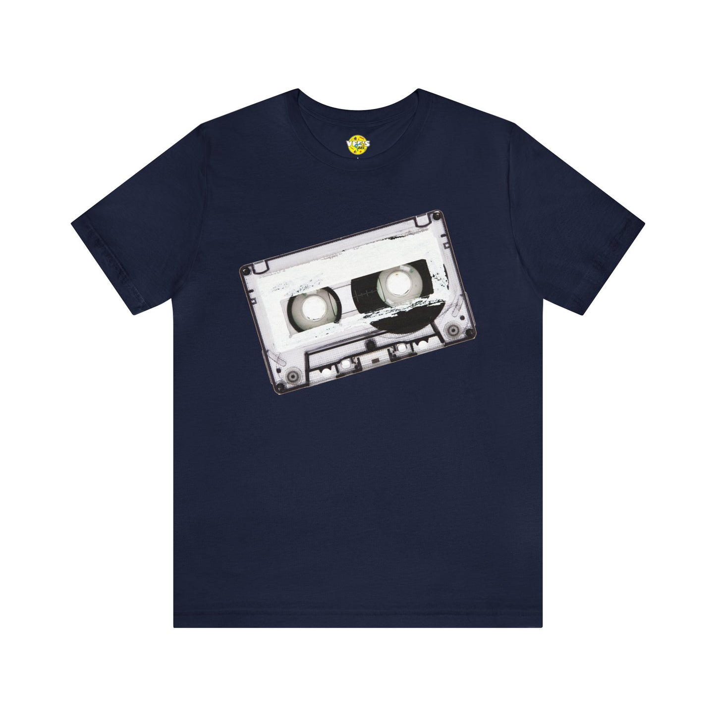 Retro Cassette Tape Short Sleeve T-Shirt - Vintage Music Lover Tee, 80s Nostalgia Graphic Shirt