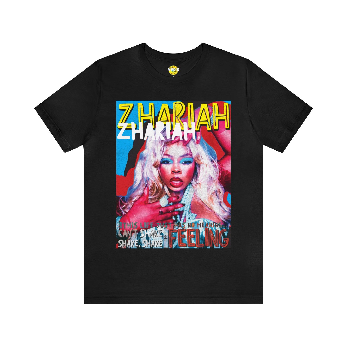 Zhariah Vegas Days Tshirt, 80s Music Tee, Retro Music Lyric Tshirt, Vintage look 80s Glamrock Shirt