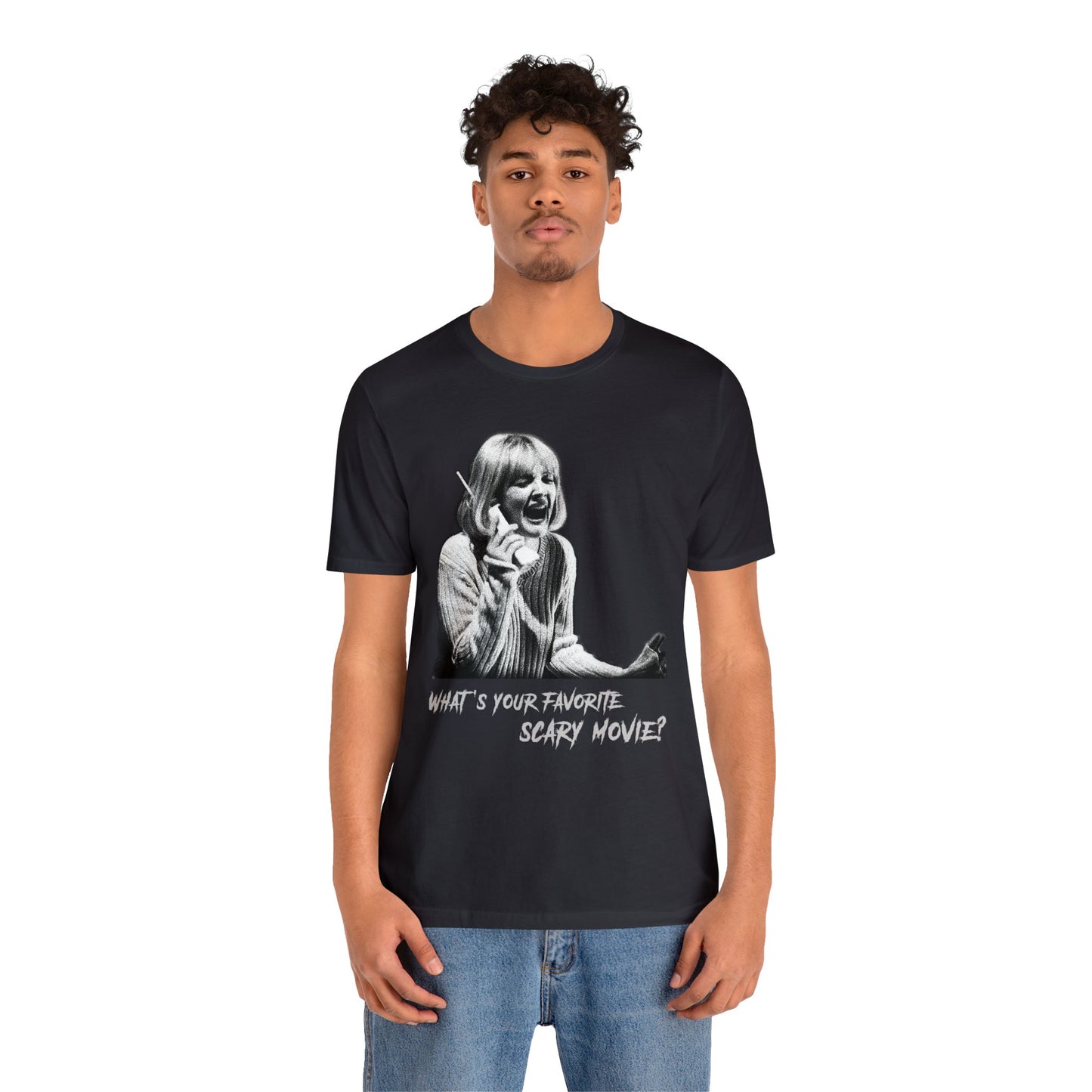 Halloween Casey Becker Scream Movie Short Sleeve T-Shirt - Horror Film Fan Tee, Classic Slasher Icon Shirt