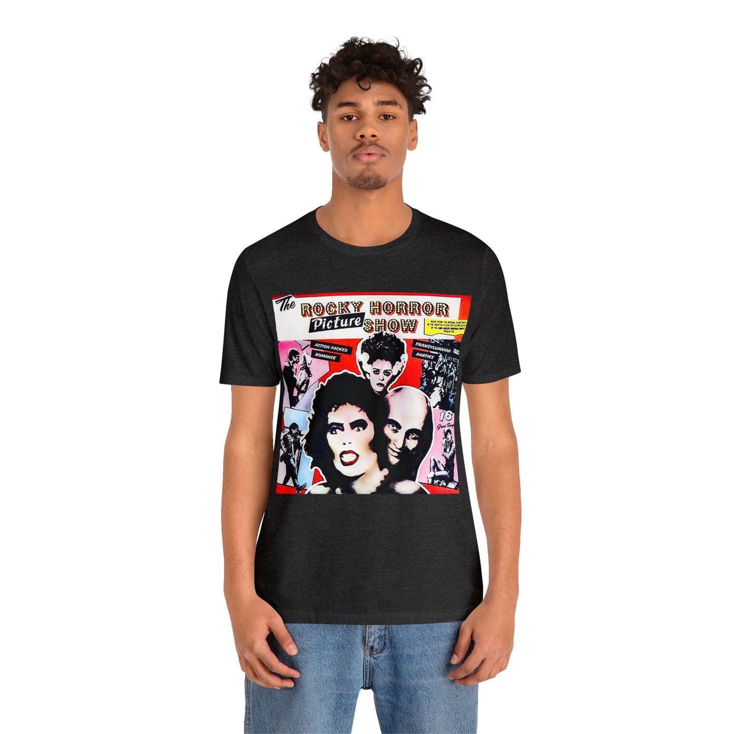 Halloween Rocky Horror Picture Show Album Cover Short Sleeve T-Shirt - Classic Musical Tee - Cult Film Shirt - Time Warp Fan Gift