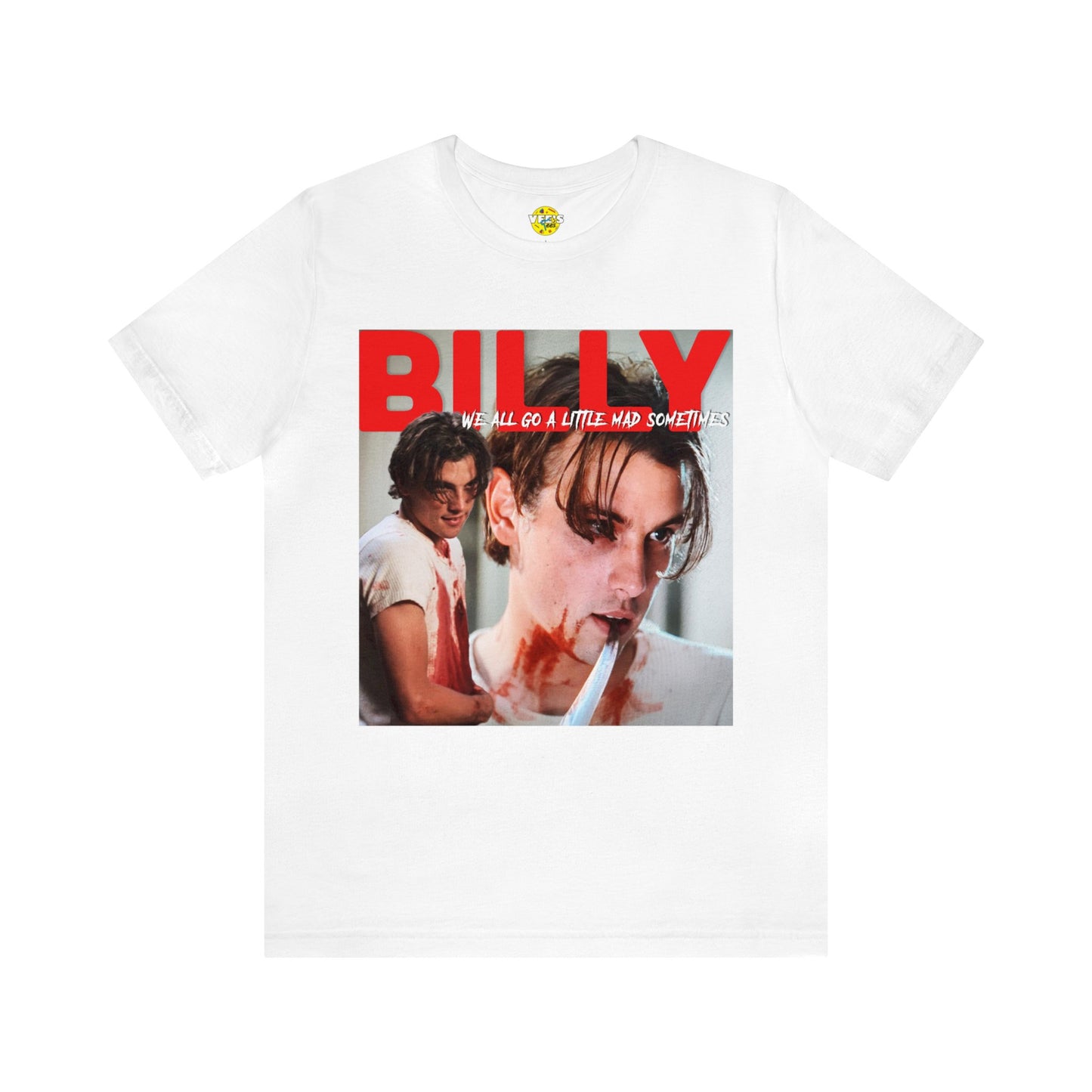 Halloween Billy Loomis Scream Short Sleeve T-Shirt - Classic Horror Movie Fan Tee, Retro Ghostface Character Graphic Shirt