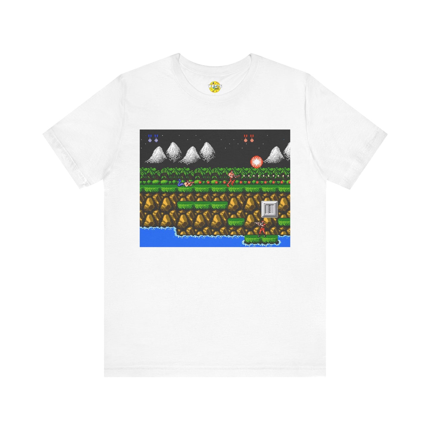 Classic Contra Gameplay Screen Retro Design TShirt