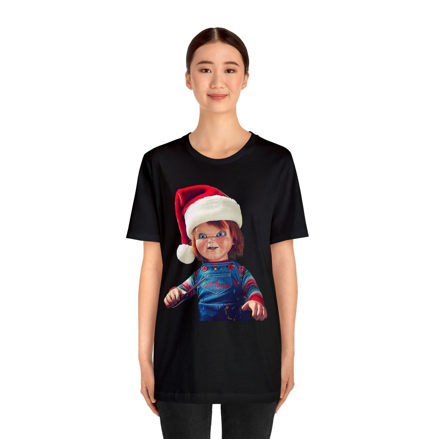 Yuletide Chucky Holiday Short Sleeve T-Shirt - Festive Horror Christmas Tee