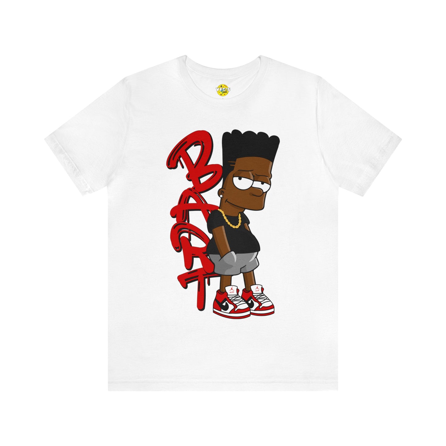 Black Bart Simpson TShirt - Red, Urban Streetwear, Vintage Cartoon Shirt, Hip Hop Inspired Tee