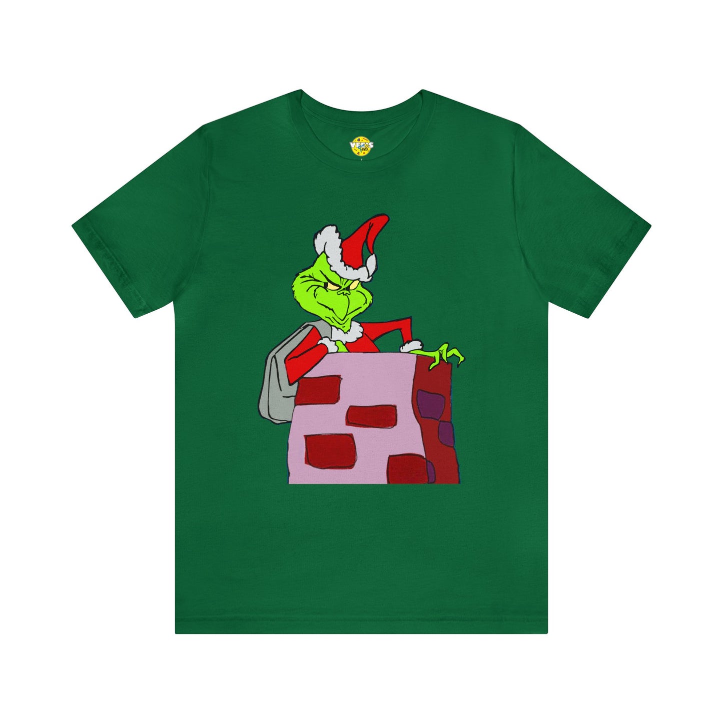 Christmas Cartoon Tee - Retro Grinch Tshirt - The Grinch Cartoon Tshirt - The Grinch Chimney Tshirt