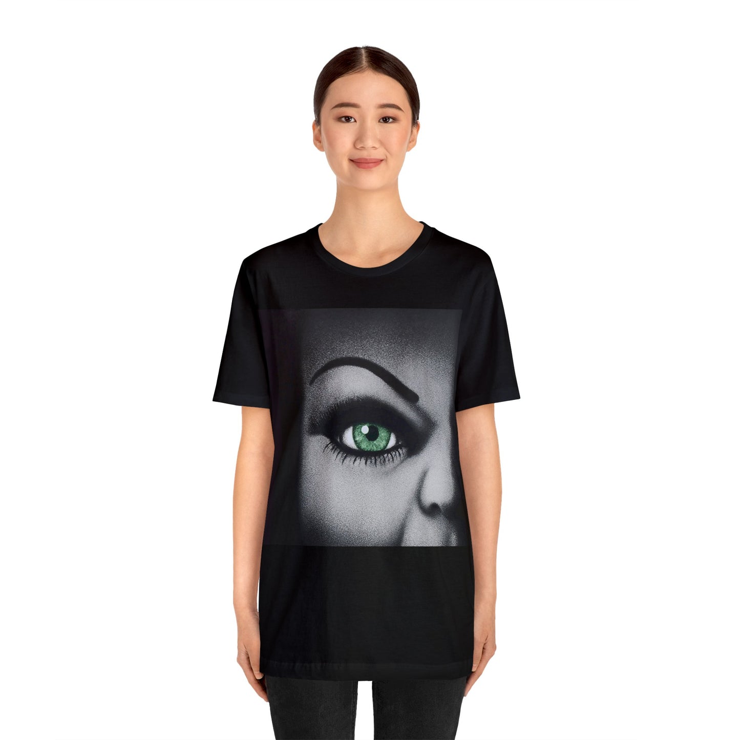 Halloween Bride of Chucky - Tiffany's Face Closeup Short Sleeve T-Shirt - Horror Icon Tee, Classic Movie Graphic Shirt