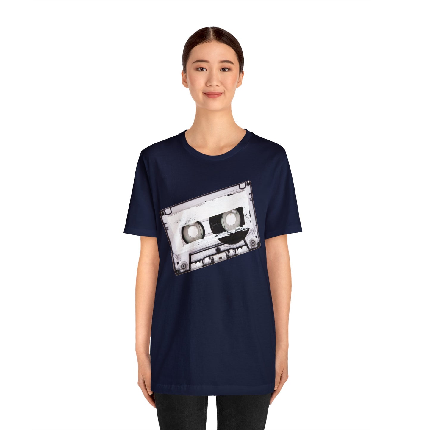 Retro Cassette Tape Short Sleeve T-Shirt - Vintage Music Lover Tee, 80s Nostalgia Graphic Shirt