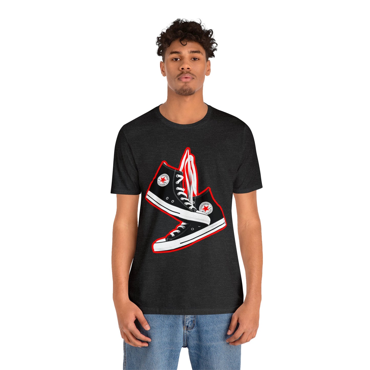 Black Sneakers tshirt - 90s Sneakers tshirt - converse chuck taylor all stars tshirt - High Top Chuck Taylor All Stars Tshirt