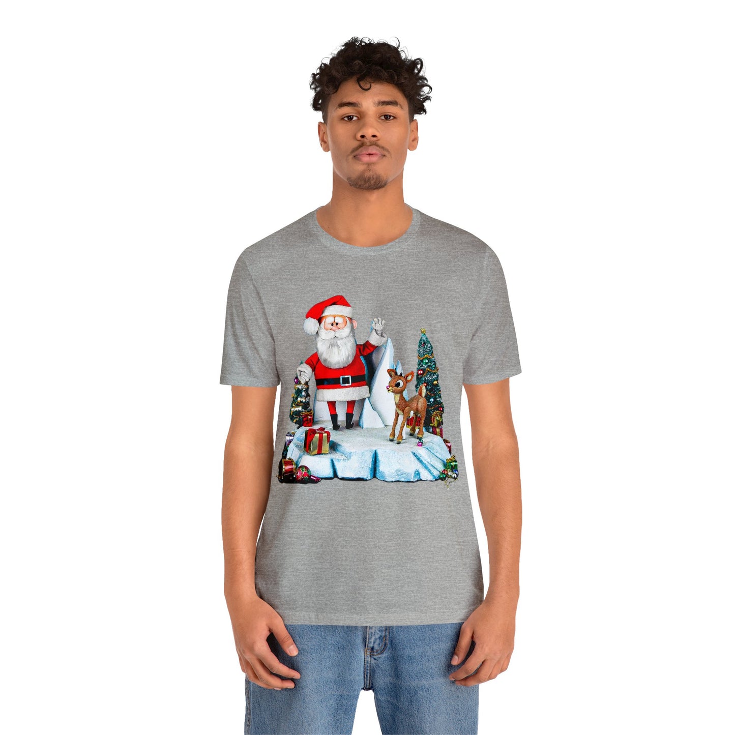 Christmas Cartoon Tshirt - Rudolph Christmas Shirt - Rudolph Santa Tshirt - Christmas Movie Shirt - Rudolph the Red Nosed Reindeer Tshirt