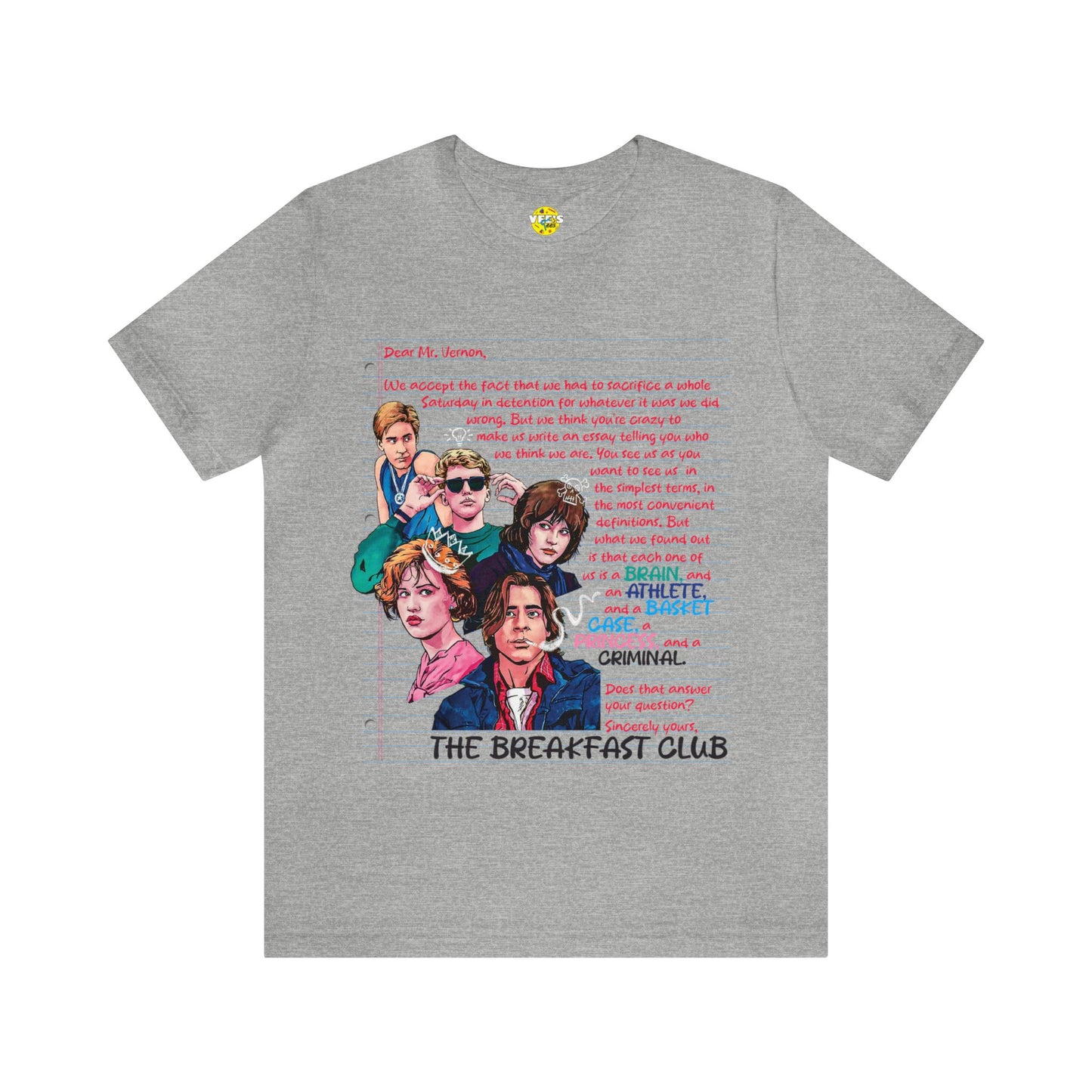 The Breakfast Club Movie - The Breakfast Club Shirt - Retro Teen Movie - The Breakfast Club Movie TShirt - 80s  Teen Movie TShirt