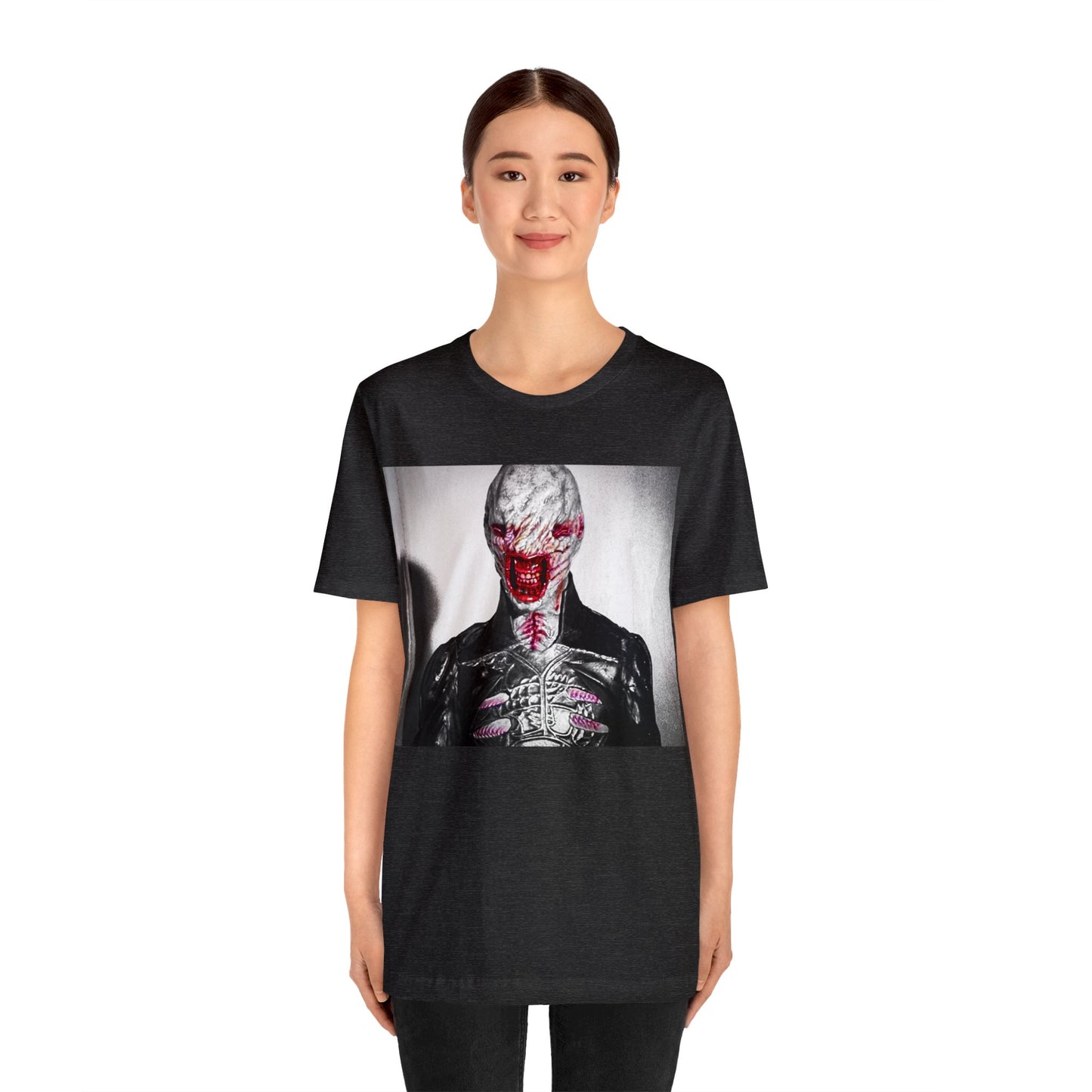 Halloween Chatterer Hellraiser Short Sleeve T-Shirt - Clive Barker Horror Movie Tee, Cenobite Art Shirt