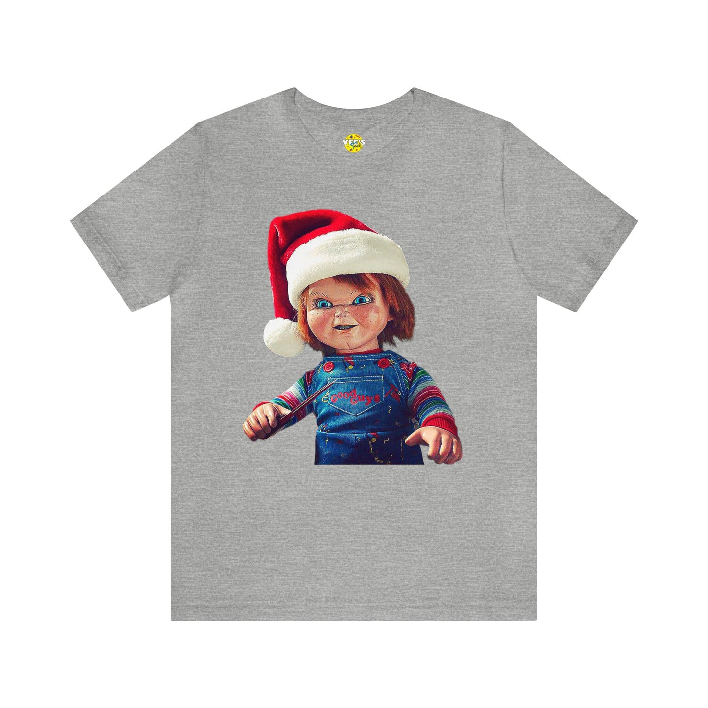 Yuletide Chucky Holiday Short Sleeve T-Shirt - Festive Horror Christmas Tee