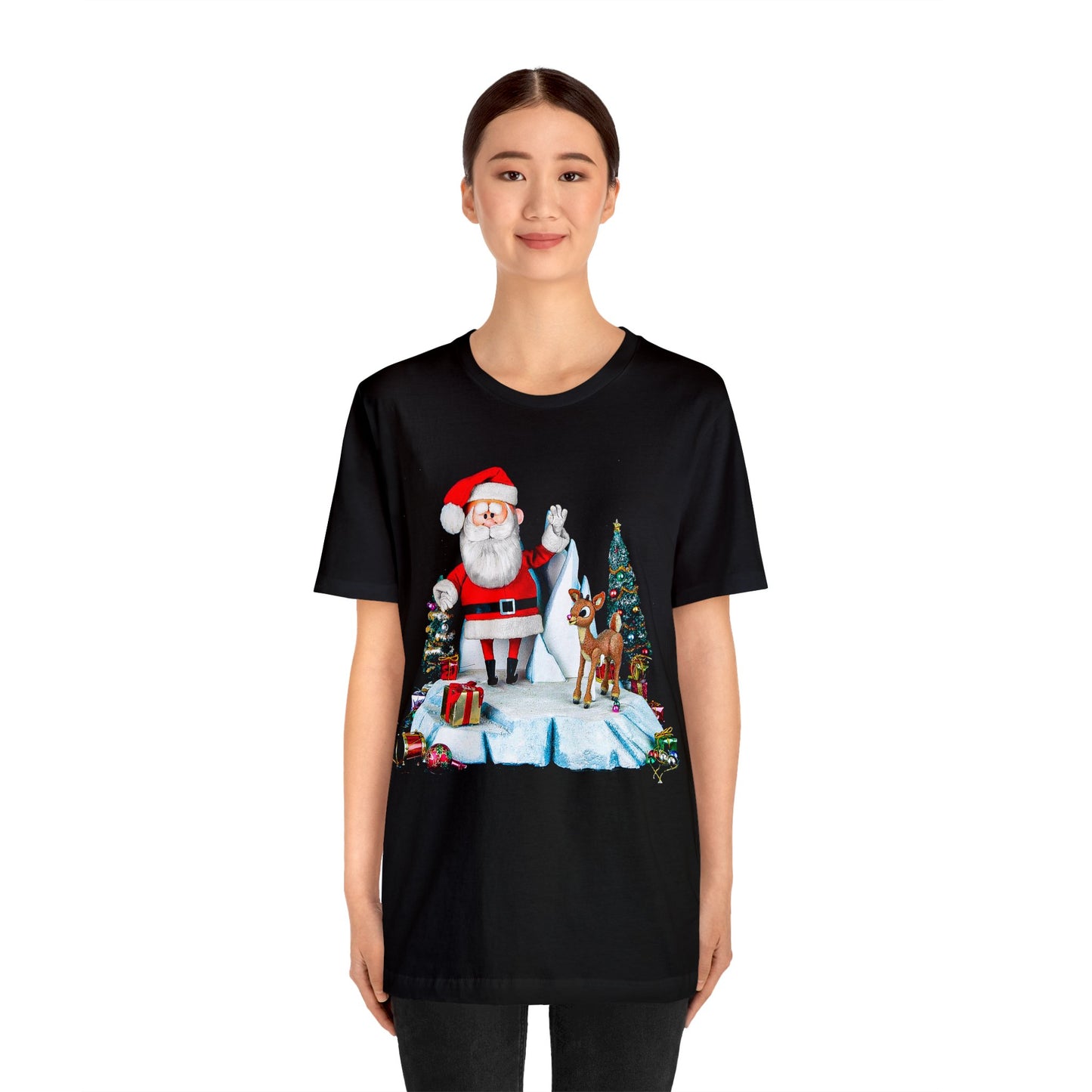 Christmas Cartoon Tshirt - Rudolph Christmas Shirt - Rudolph Santa Tshirt - Christmas Movie Shirt - Rudolph the Red Nosed Reindeer Tshirt