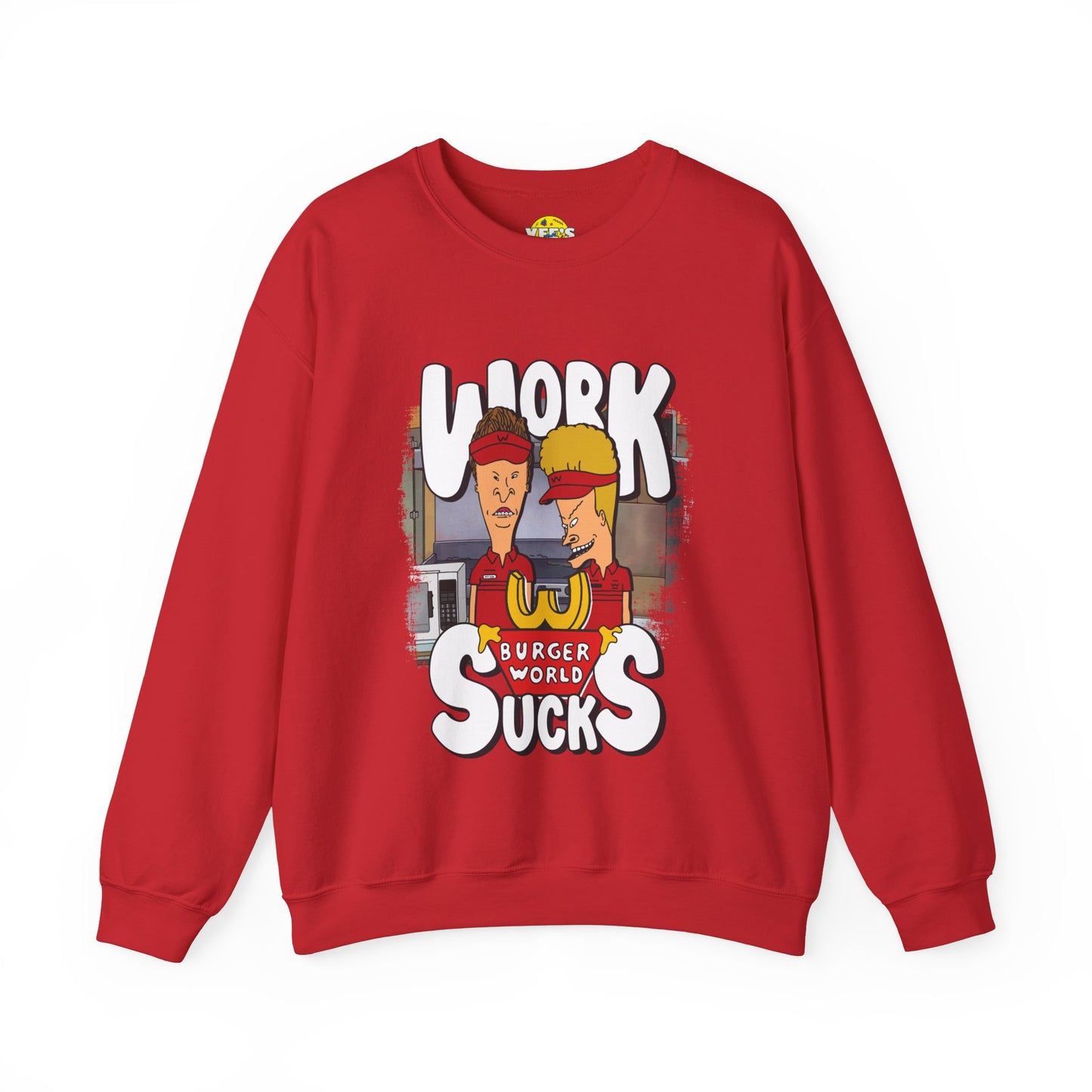 Beavis and Butt-Head Work Sucks Sweatshirt - 90s Nostalgia