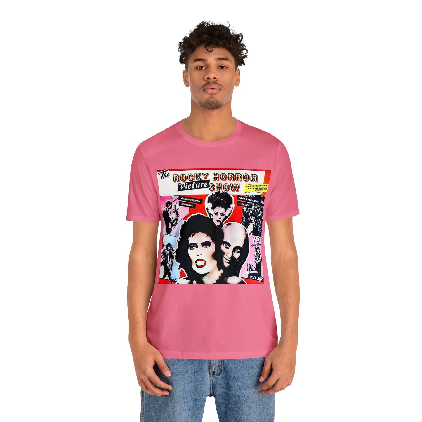 Halloween Rocky Horror Picture Show Album Cover Short Sleeve T-Shirt - Classic Musical Tee - Cult Film Shirt - Time Warp Fan Gift