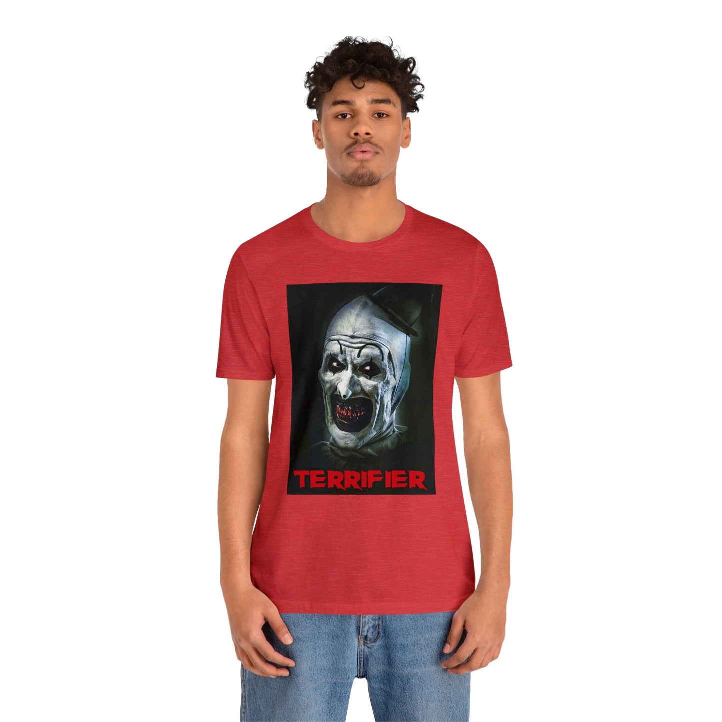 Halloween Terrifier Short Sleeve T-Shirt - Art the Clown Tee - Horror Movie Shirt