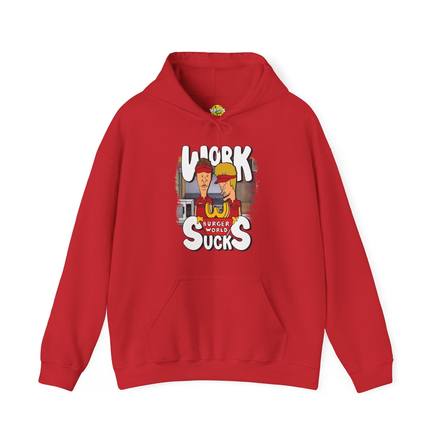 Beavis and Butt-Head Work Sucks Hoodie - 90s Nostalgia