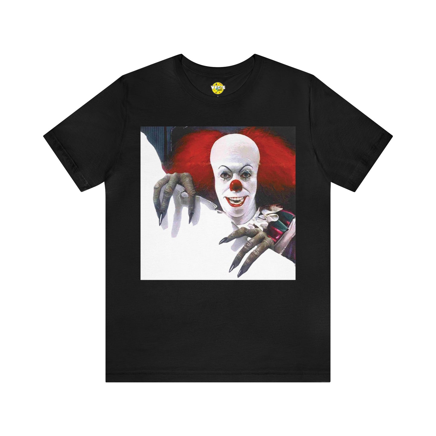 Halloween Pennywise IT Movie Short Sleeve T-Shirt - Horror Clown Tee, Scary Movie Graphic Shirt