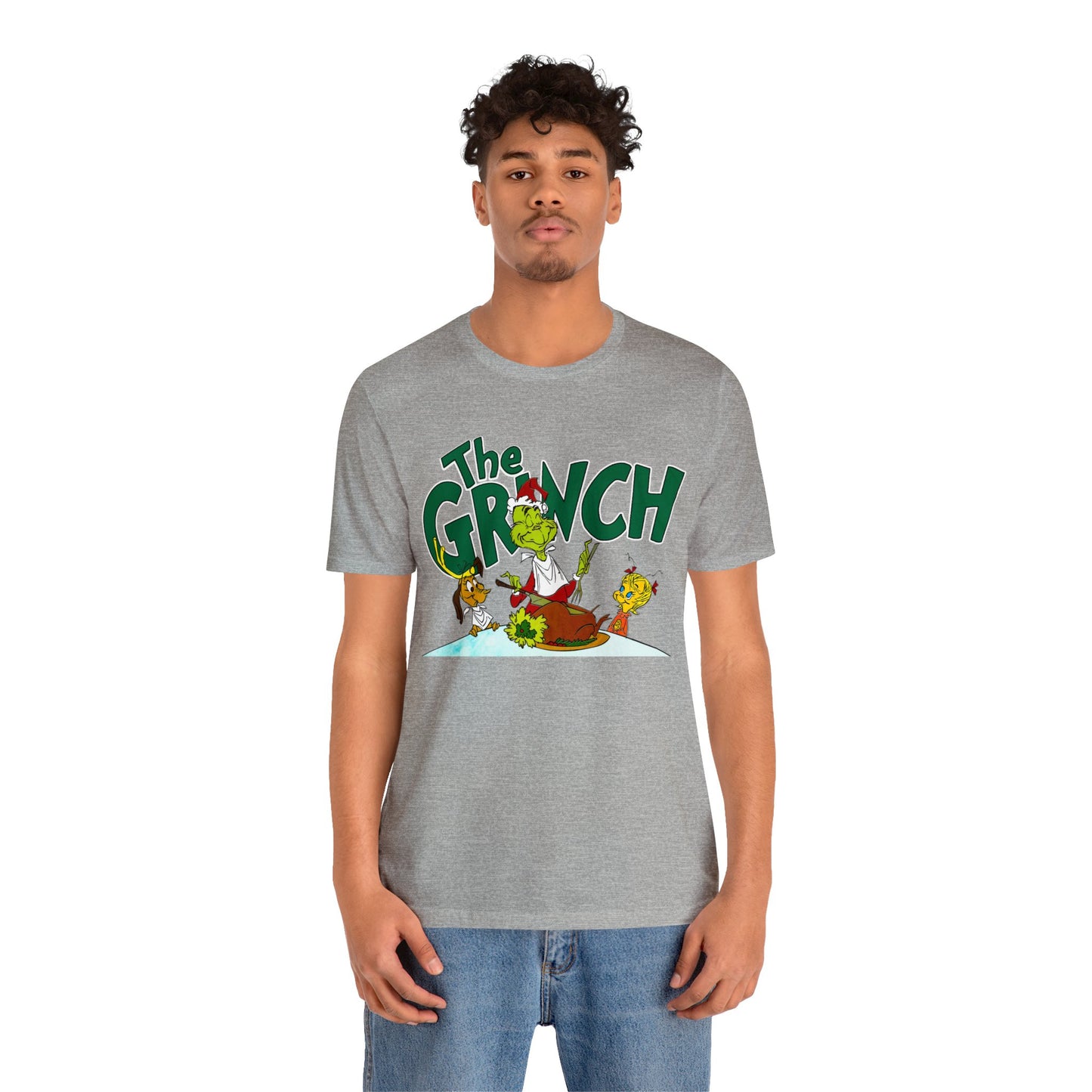 The Grinch cartoon tshirt - The Grinch Christmas table tshirt - Holiday Grinch Christmas table tshirt - Christmas Grinch dinner tshirt